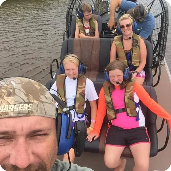 Airboat family tour